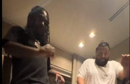Burna Boy Teaching DJ Khaled how to dance Nigerian steps